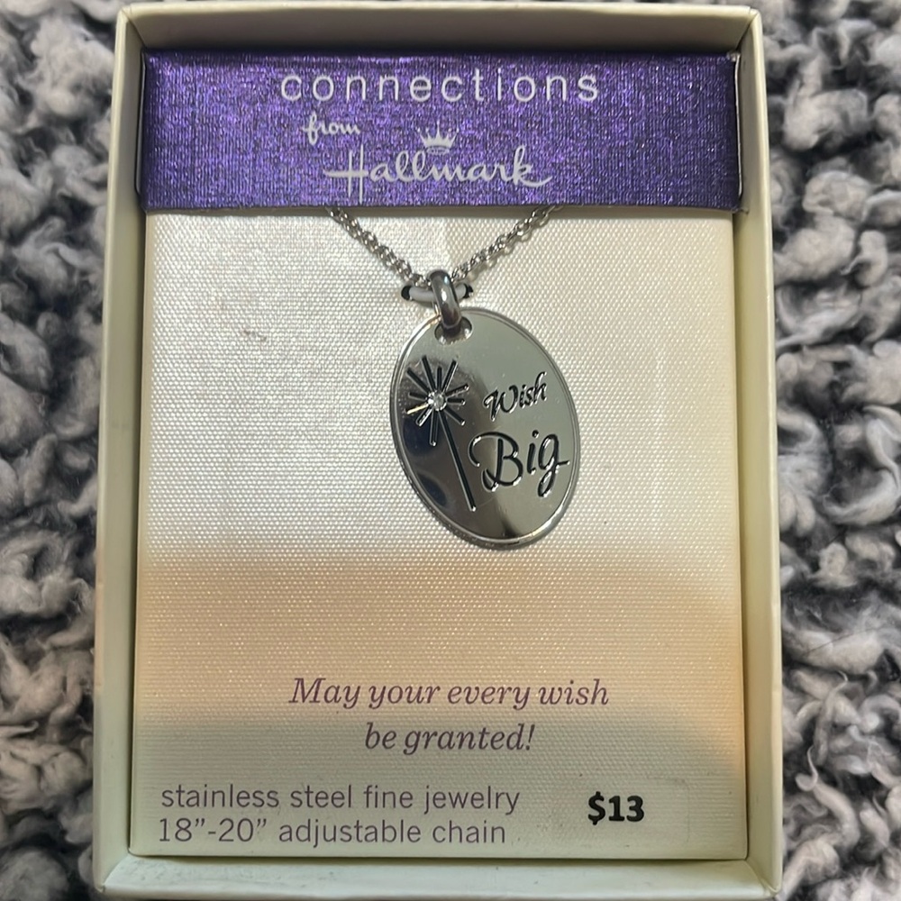“Wish big” necklace